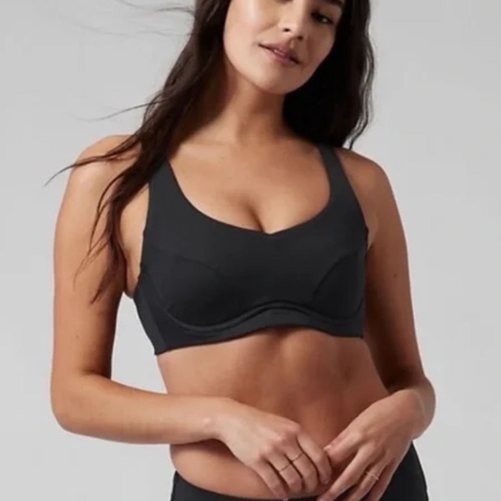 NWT Black Athleta Bondi Bra Cup Bikini Top
